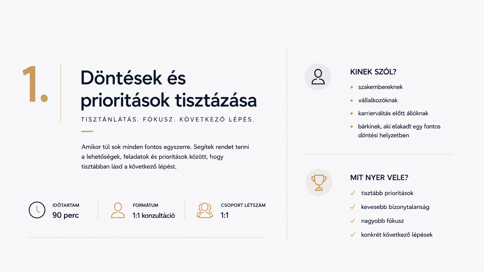 tutora.hu — Döntések és prioritások tisztázása